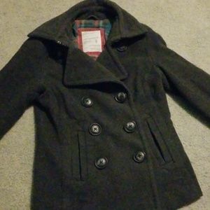 Gray pea coat